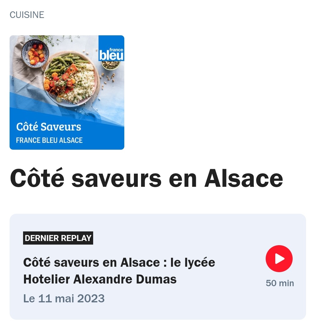 Lycee Hôtelier Dumas Illkirch tweet media