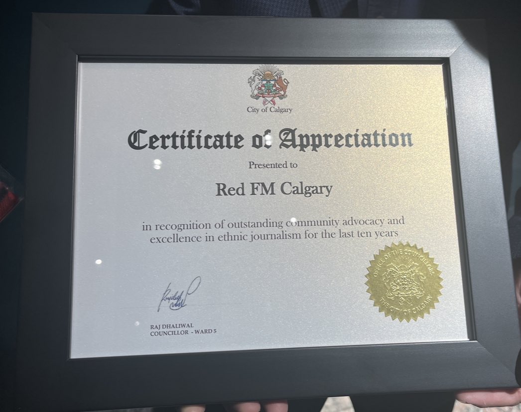 2/ Red FM is deeply rooted in the South Asian community and also provide a much needed platform for various cultural communities. Thank you for making space for diverse voices and social participation in the broader community. Congratulations Red FM! #yyccc #ethnicmedia