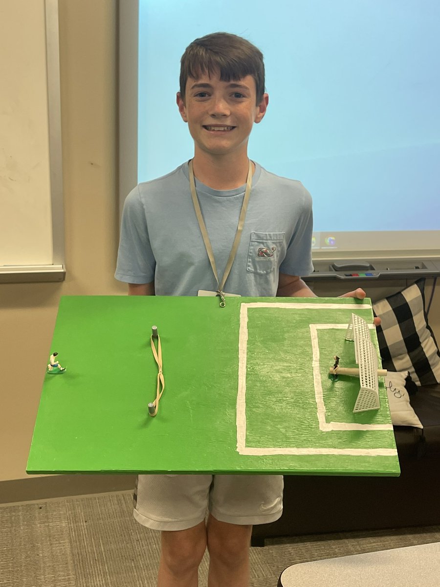 nikkimullinnix's tweet image. Sean is super passionate about soccer so he made a penalty shot game! #LionsLearning #PassionProjects #OHJH