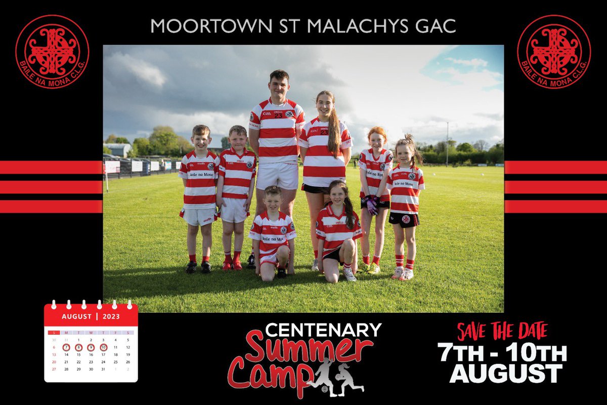 MoortownGAC's tweet photo. 🔴⚪️ We are delighted to release the dates of our Centenary Summer Camp! Football, fun &amp; friendship are guaranteed - keep an eye on our social media pages for further details over the coming weeks…🔴⚪️
#MiniMals https://t.co/D2BBnToAEo
