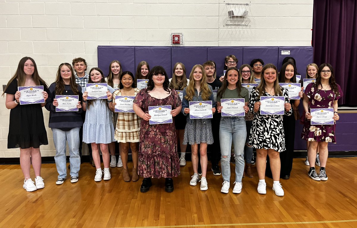 Portland West Middle School Awards Day
8th Grade A Honor Roll Award winners