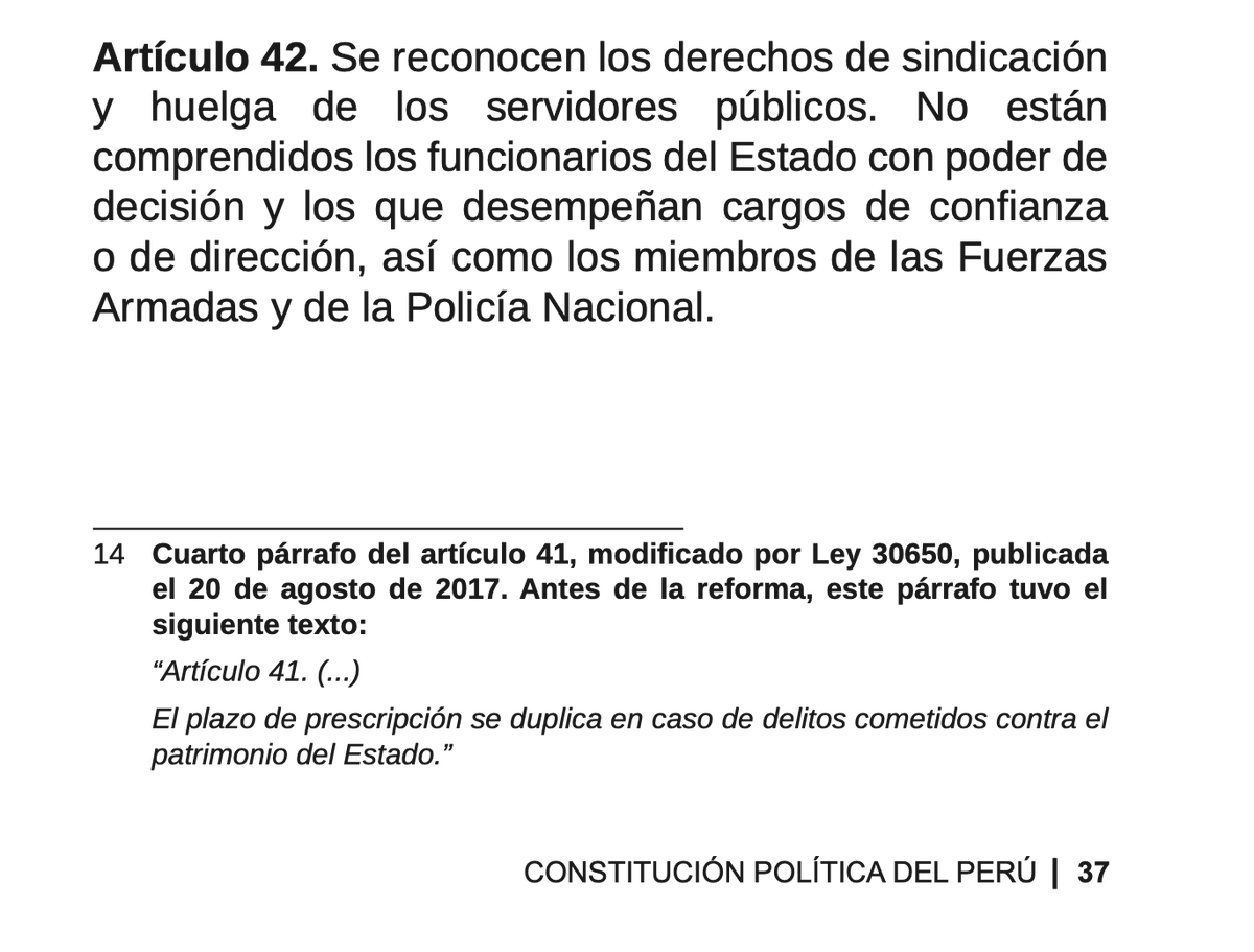 martinhidalgo's tweet photo. Congresista hace referencia al artículo 42 de la Constitución, pero parece que ha leído una Carta Magna que no es la peruana. https://t.co/aqSV1Ia5eX