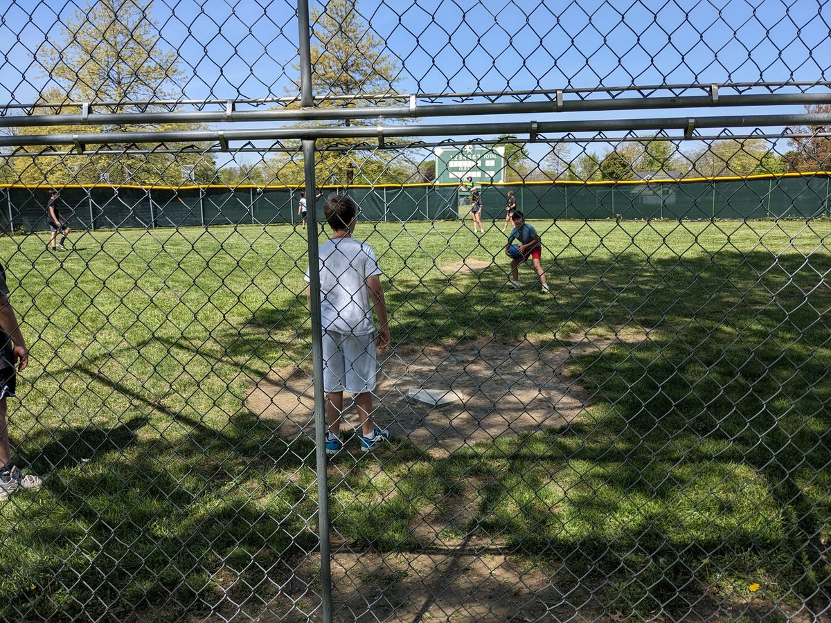 Even time to sneak in a quick kickball game at #CMSOutdoorEd