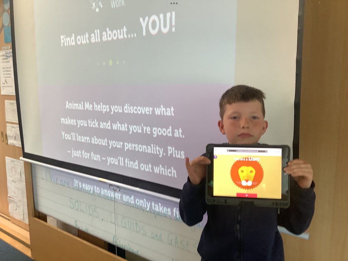 StBernardsPS's tweet image. Primary 5b visited the “My World of Work” website and undertook the ‘Animal Me’ quiz to find out what jobs they would be most suited to 😃 @dywstpauls @garycondie67 @DYWGlasgow @mywowscotland #worldofworkweek