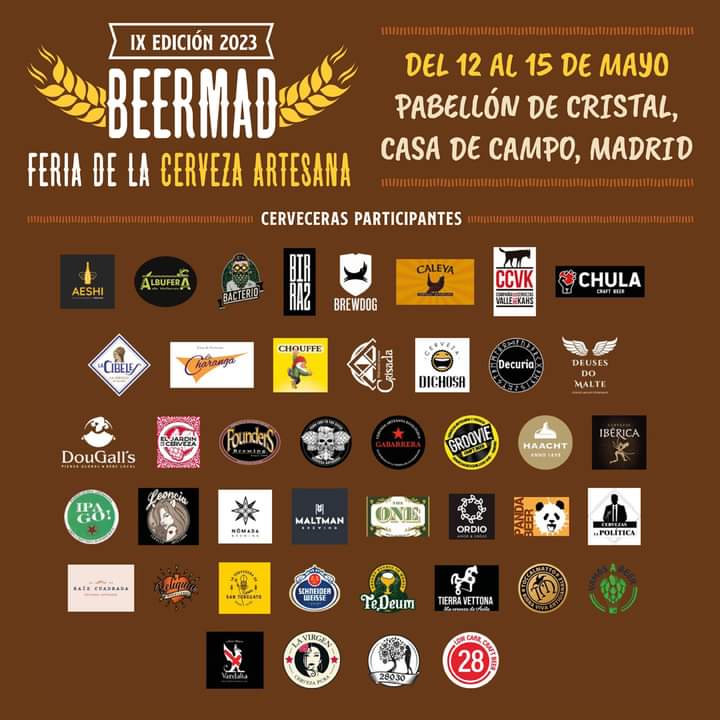 @lacharangabeer No paramos! Después de una gran feria en el municipio vecino ,👏 nos vamos a Madrid Capital.
1° Año como participantes del <a href="/beermadmadrid/">beermadmadrid</a> ,con ganas de disfrutar y de hacer las delicias con nuestras cervezas 🍻