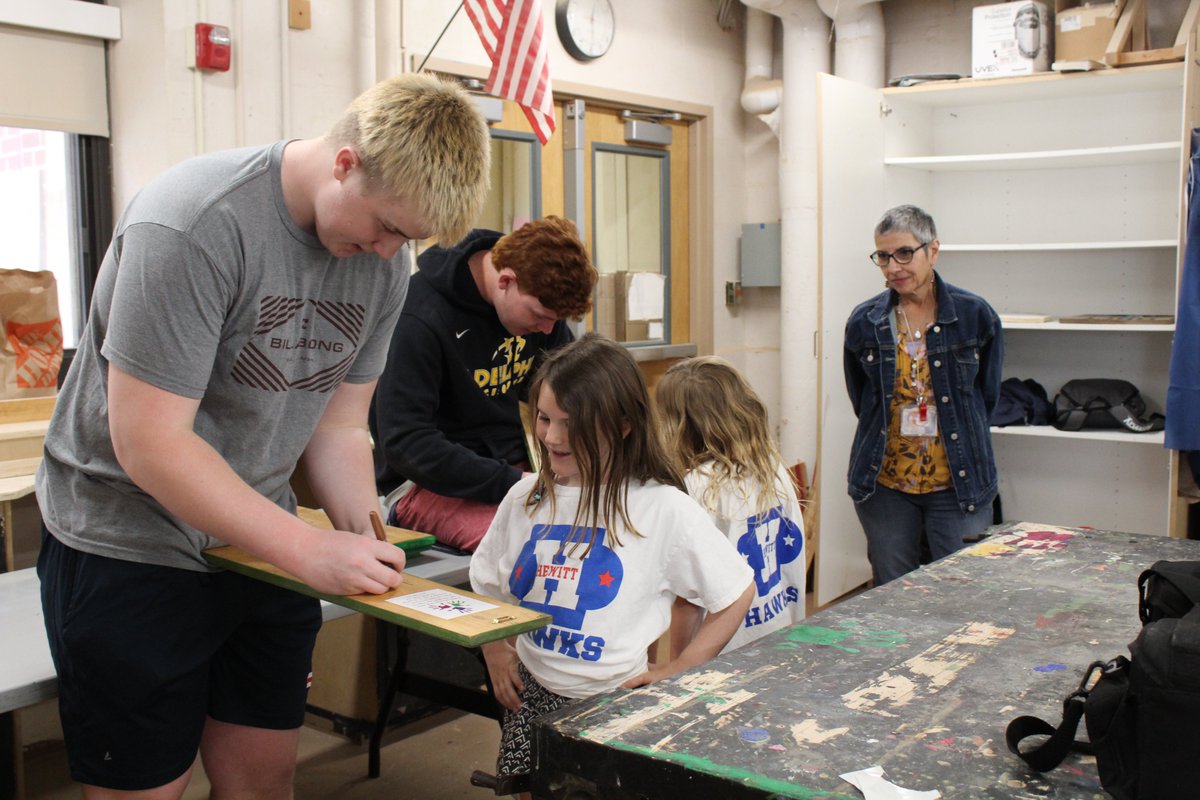 RVCSchools's tweet photo. Did you receive a special gift from your first grader for #MothersDay? "We made 270 planters for this project, but that is nothing compared to all the smiles we made," Mr. Beinlich, the wood design teacher at South Side High School, said. #GameOnRVC #LikeACyclone https://t.co/pI4gn0Vuaq