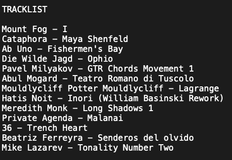 abulmogard's tweet photo. I have made a mix for the “Almost Beautiful” programme curated by The Ladder Cloud Thing on Radio Raheem.
I hope you’ll enjoy it.

https://t.co/Tdo5Ejp0KU

@DieWildeJagd888 @pavelmilyakov @hatis_noit @WilliamBasinski @privateagenda @3sixrecordings @LazarevPlays @ModernObscure https://t.co/fbY2QyjTE7