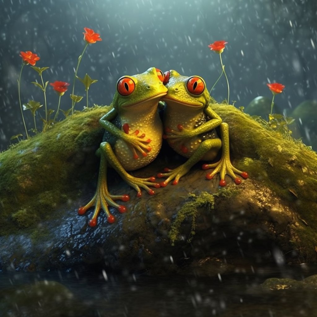 Jack Levin Ai Art on Twitter ""Love frogs, frogs love me RIBBIT