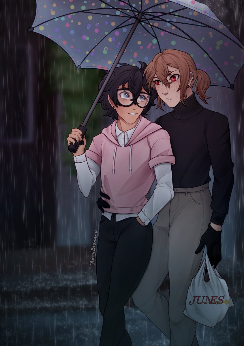 rainy days 🌧☔ 

#akeshu #P5