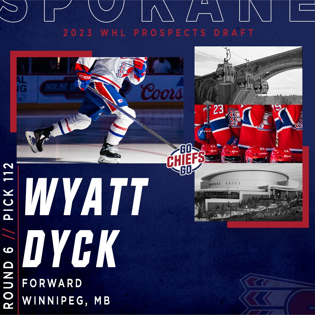 With the 112th pick of the draft, we are proud to select F Wyatt Dyck!

Scouting report: "Wyatt is a hard-working, two-way center with a high motor, grit and leadership. Wyatt will be hard player to play against."

#GoChiefsGo | #WHLDraft