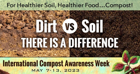 CincinnatiOES's tweet photo. Dirt and soil are not the same! Dirt is lifeless and made up of sand, silt, and clay. Soil on the other hand is alive! Adding compost can help return organic matter and nutrients back to the soil.

#ICAW2023 #forhealthiersoilhealthierfood #compost #CompostAwarenessWeek https://t.co/C3u44dJKby