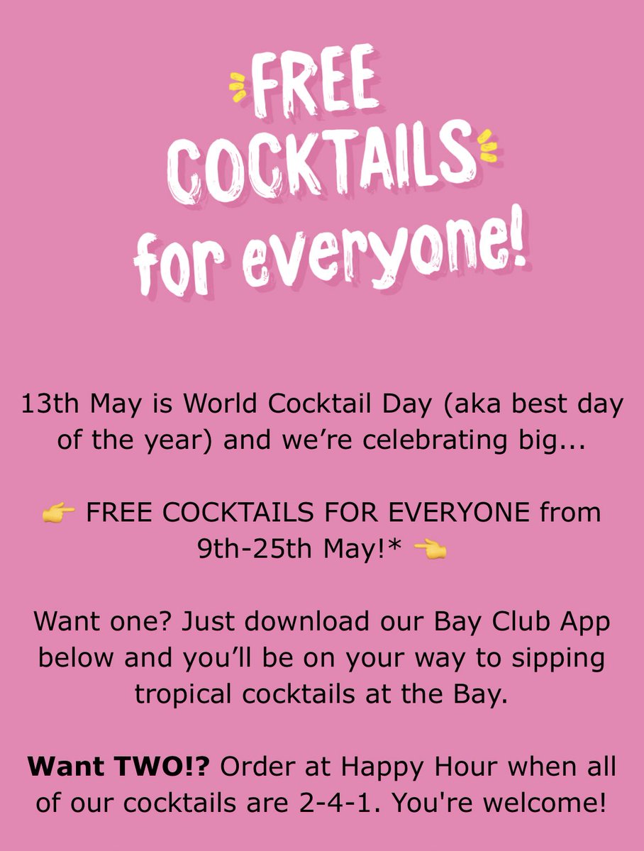 daniellehales02's tweet photo. If you haven’t heard already, turtle bay are giving out free cocktails from the 9th-25th May! Just download the turtle bay app to claim!! 🍸 💕
(Not an AD) https://t.co/ohVcolIFS2