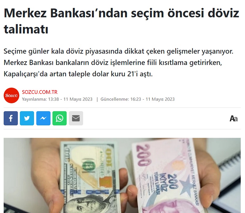 FotoHaber - Dolar'ı daha fazla tutabilecek takati kalmayan Merkez Bankası: ''#ilkturdabitirelim :(''  
zaytung.com/fotohaberdetay…
