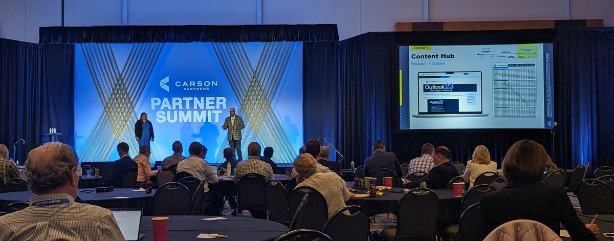 RyanDetrick's tweet image. Great job by Jessica Golson and Patrick Sittner of the @CarsonResearch team at the @CarsonGroupLLC Spring Partner Summit!

They killed it, showing all the new things we are doing to make life easier for our  Partners.

#ThriveWithCarson #LifeAtCarson