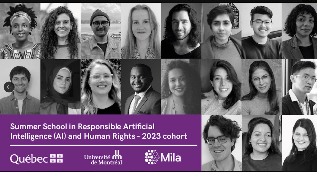 I’m thrilled to share that I’ve been accepted to the AI &amp; Human Rights <a href="/Mila_Quebec/">Mila - Institut québécois d'IA</a>  summer school! Can’t wait to learn from the experts and meet other passionate students. #AI4Good