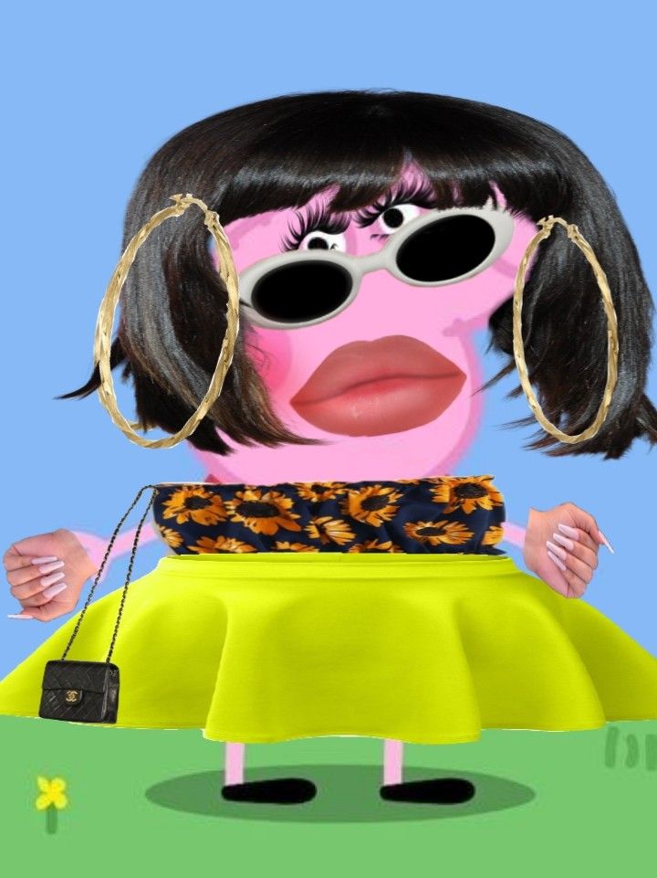 coraapolla's tweet photo. Peppa pig on her way to slay at Eurovision 
#Eurovision2023
#Eurovision https://t.co/VEvCFW51Xo