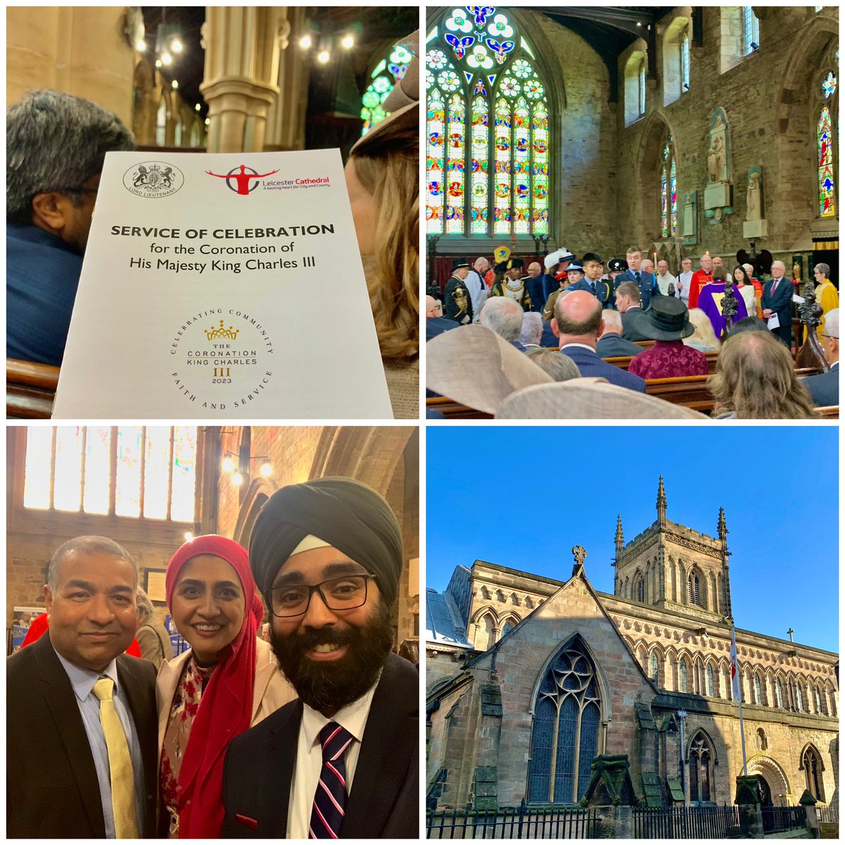 A genuinely beautiful and thoughtful #Coronation #Service this evening. Lovely to catch up with so many friends, colleagues and dignitaries from across our City and County. 🙏💙🌍  #Leicester #Leicestershire #Community #Service