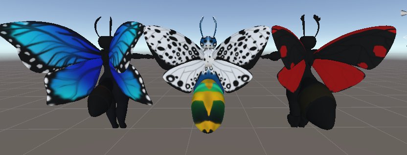 #Leopardmoth, #cinnabarmoth and #bluemorpho butterfly have been added to the moth and butterfly avatar world , enjoy ! 

#moth
#butterfly
#vrc
#vrchat
#VRChat