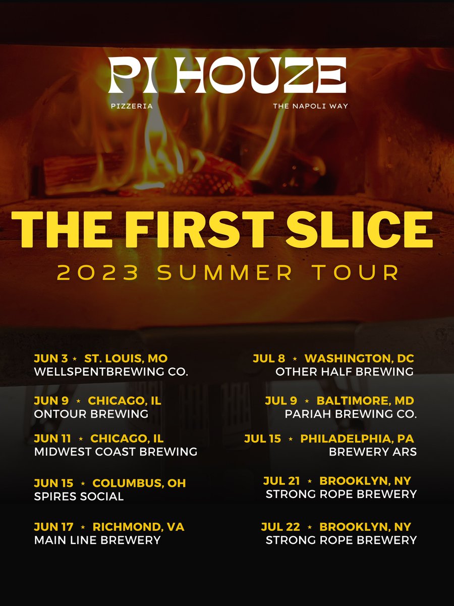If you would like to support and donate towards @pihouzepizza  first ever summer tour, email us at pihouzepizzeria@gmail.com with the subject “The First Slice 2023 Summer Tour.” Thank you in advanced for your continuous support through the years. 🙏🏾🙏🏾