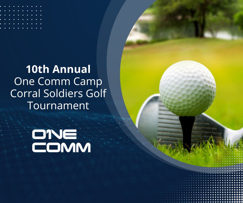 Have you gotten your sponsorship for the 10th Annual One Comm Camp Corral Soldiers Golf Tournament? Visit our event page by clicking the link below to learn more!

🌐 bit.ly/3MTed0E 

#OneComm #CampCorral #Charity #SupportVets #GolfTournament #Rogers