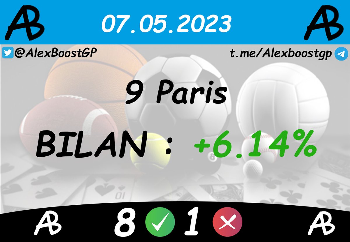alexboostgp's tweet image. Un petit week-end du 8 mai comme on les aime! #TeamParieur #TeamParieurs #ParisSportifs #CotesBoostées #Tipster #GCB