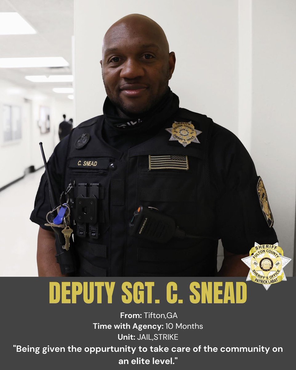 FultonSheriff's tweet photo. Join us in celebrating Correctional Officers and Employee Week by recognizing the dedicated officers of the Fulton County Sheriff's Office who work tirelessly to ensure the safety of our community. Thank you for your service and commitment to excellence!
#herosworkhere https://t.co/Oo8MlKahte