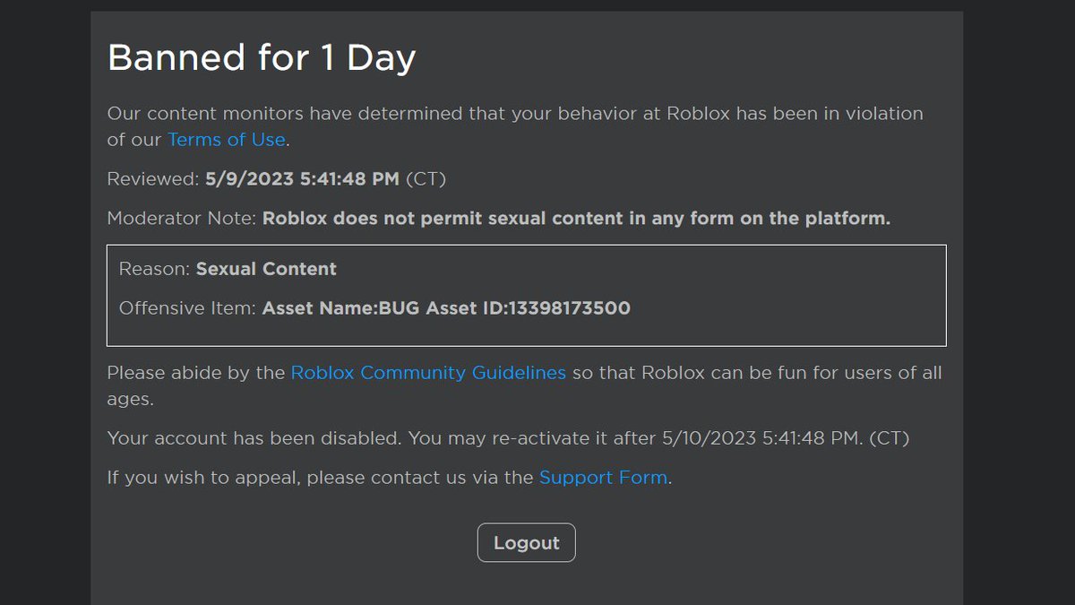IvIvxtte's tweet image. i think there is something im missing here....how is this sexual content roblox!!! #robloxmoderation
