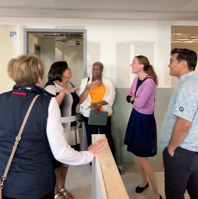 So happy to tour CHOP with our friends from BankNewport today.  #communitysupport#culinary @banknewport