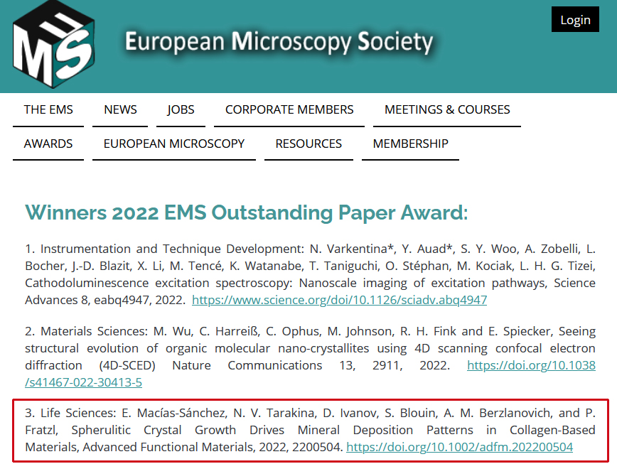 Very honored to see our paper in collaboration with @BM_MPICI receive the 2022 EMS Outstanding Paper Award!!! @MpiciPotsdam #Microscopy #ElectronMicroscopy @eurmicsoc