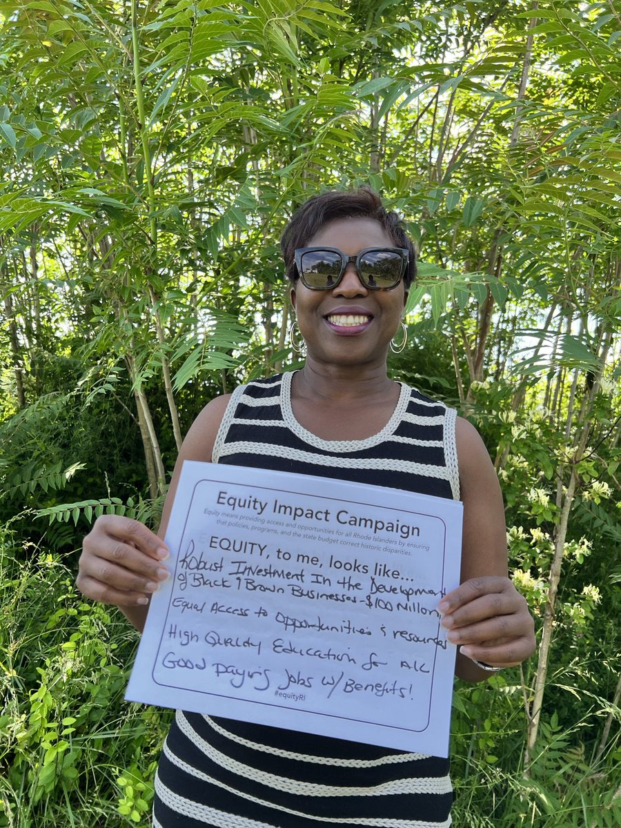 LisaRanglin's tweet photo. On vacation still fighting for Equity & Justice for all. @RIBBABIZ #equityRI @EconProgressRI https://t.co/vqixS1emRT