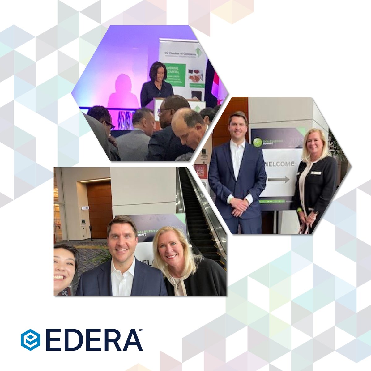 Did you catch our team at the @DCChamber #SmallBusiness Summit this week? Our team always loves representing #Edera and learning more about other #HUBZone small businesses!