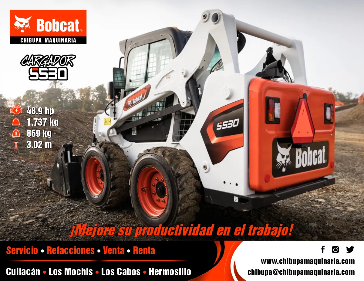 Chibupa's tweet photo. ¿Busca un cargador compacto y poderoso? ¡El Cargador S530 es la respuesta! Con un motor de 48.9 hp, una capacidad de carga de 869 kg y una elevación de 3.02 m le ofrece una combinación perfecta de potencia y versatilidad.
#Chibupa #Bobcat #Cargador #S530 https://t.co/0lJjn4JGTj