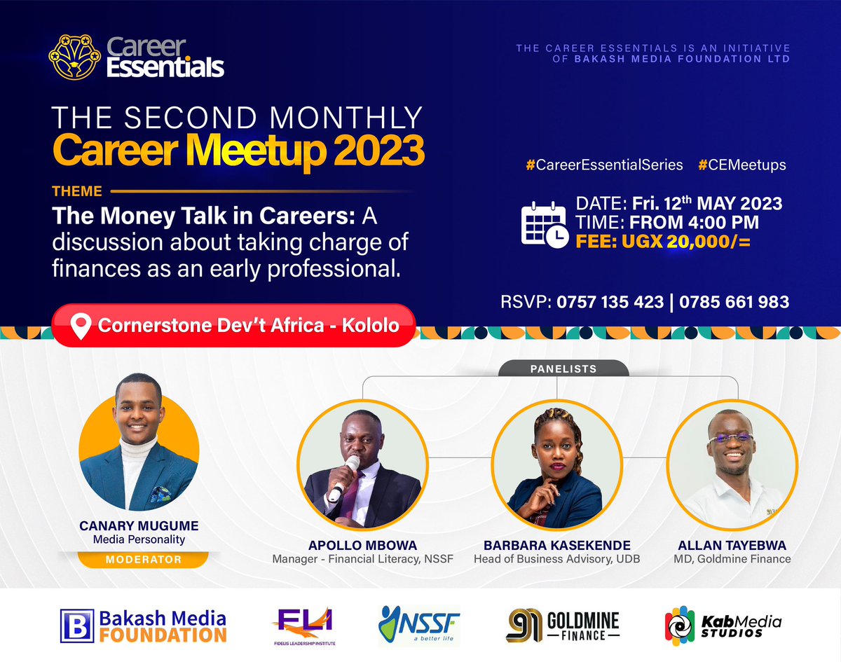 So recharged, ready to host y’all tomorrow. #CareerMeetup2 @BakashMediaUG
