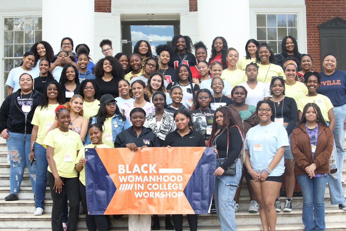 Thanks to all of the volunteers from <a href="/UVA/">UVA</a> and the local community who helped <a href="/Jaronda6/">Dr. JarondaMillerBryant</a> and her team host 35 young women from 9 area high schools for our 4th Black Womanhood in College Workshop this spring! Click here to learn more: womenscenter.virginia.edu/womens-center-…