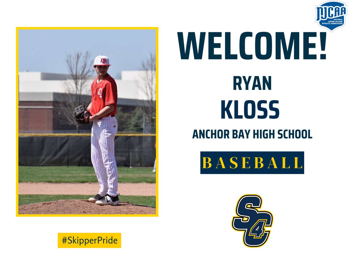Baseball Signing

Congratulations to Ryan Kloss on his commitment to play Baseball at St. Clair County Community College! Ryan is coming to us from Anchor Bay High School

#SkipperPride
