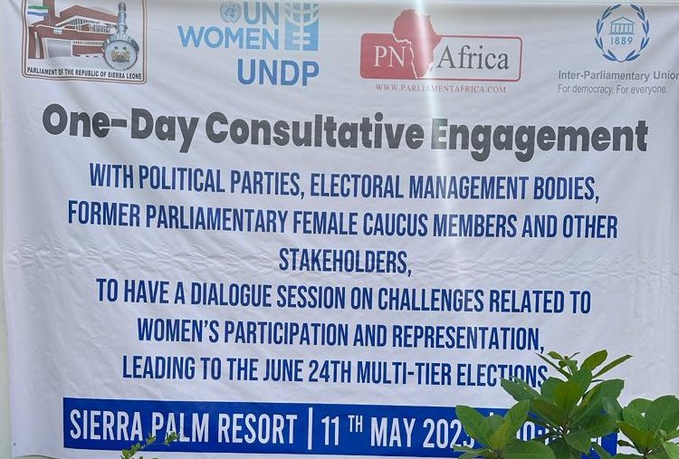 PNAfricawatch's tweet photo. 📣Sierra Leone🇸🇱: We are happy to announce that earlier today, our #CountryProgramme together with our partners, held a consultative engagement with relevant stakeholders with respect to #Women's participation in the upcoming elections 📸 🔗 👉 https://t.co/TjLSRvmlUW https://t.co/Gi2H34Nf5o