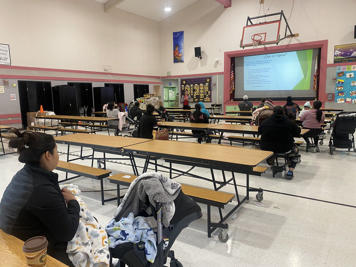 Awareness and Education: Today’s Coffee Klatch with our Principal, Mr. Urquizo included a presentation on vaping and its effects on a young body.
