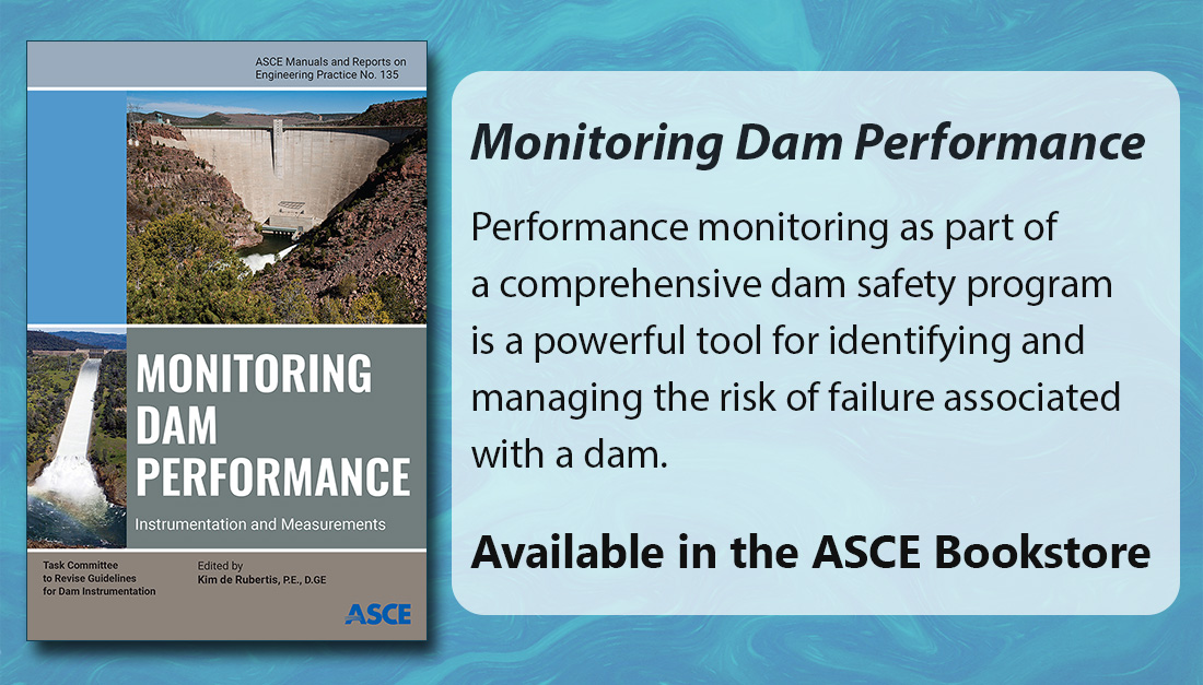 Manual of Practice 135 presents the fundamentals and current state of practice of instrumented measurements for Monitoring Dam Performance. #Dams #DamSafety ow.ly/Zrna50KGXXT
