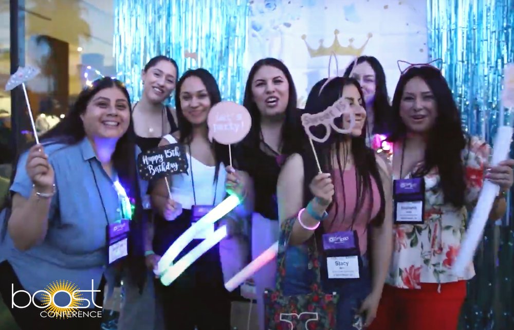 TEAMBOOST's tweet photo. Did you attend the #BOOSTSweet15 Homecoming Party at the conference this year? Here's a fun video recap, thanks to our sponsors @masterycoding, @STEMfinity &amp; @School_Of_Beats! #boostconference https://t.co/j17hi9KwNQ https://t.co/kovXUuAIpo