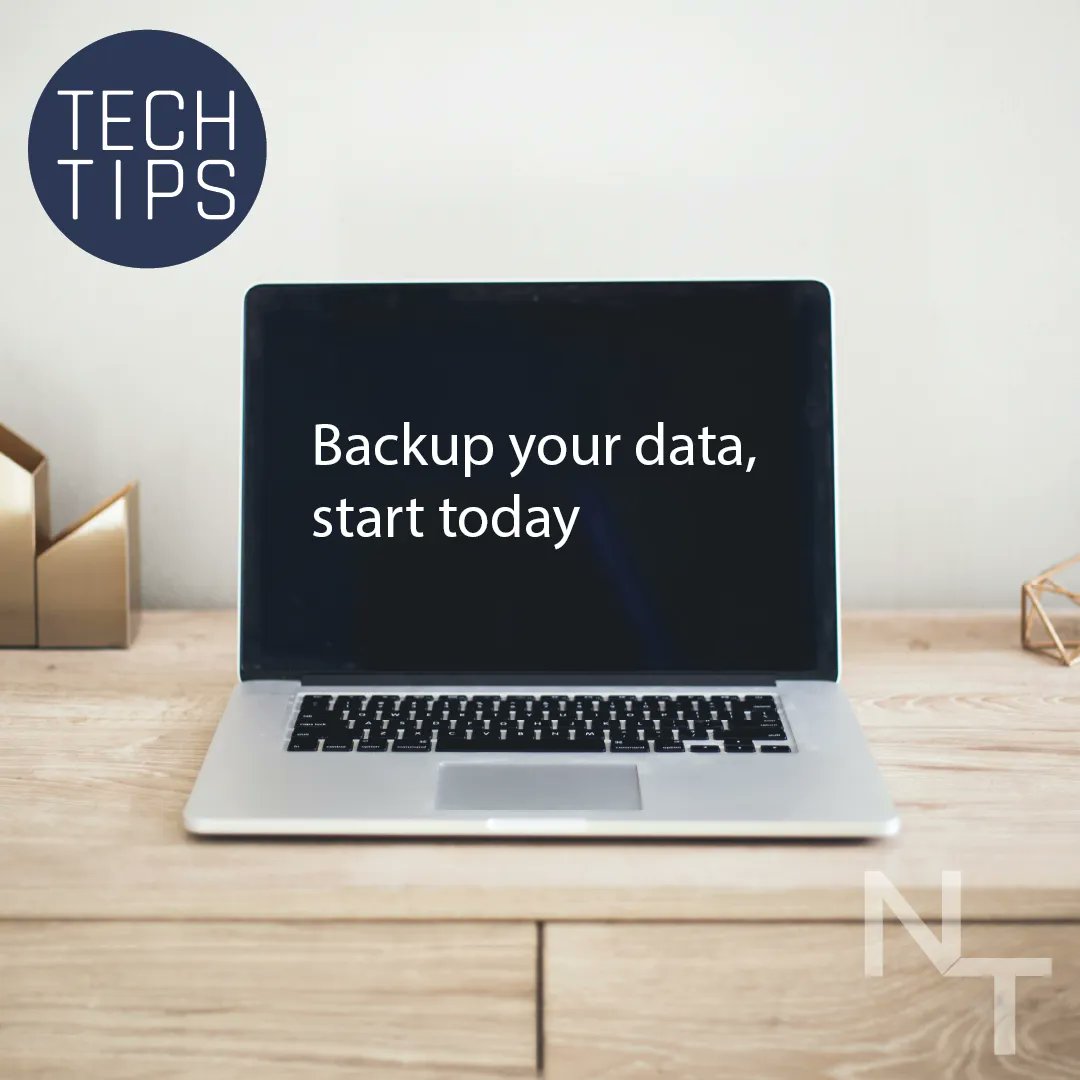 NextTechNT's tweet photo. Start backing up your data today. You can use an external hard drive https://t.co/TUQ539xzHI or you can use a cloud based software - we like crashplan https://t.co/Yl5rftIxxv