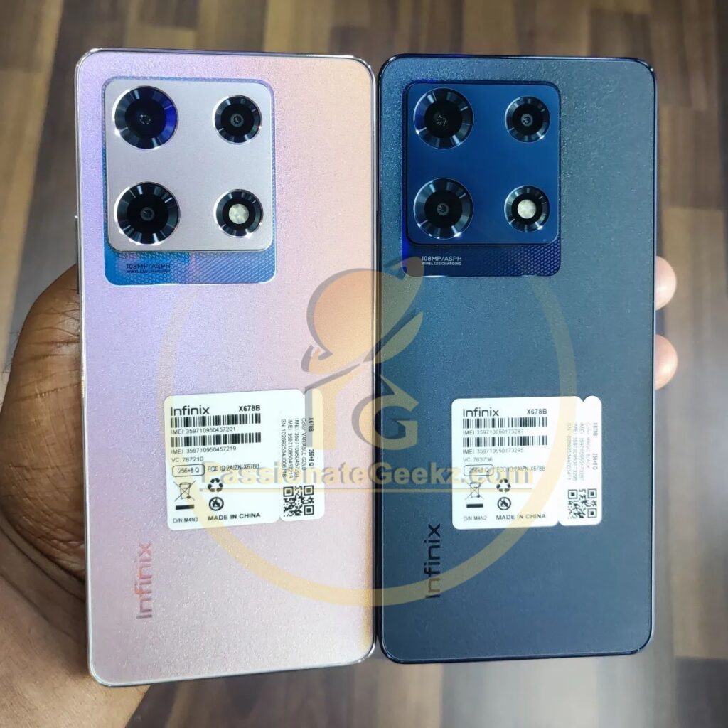 TechKard's tweet image. Infinix Note 30 Pro live images and Specifications.

6.78" 120Hz FHD+ display 
Helio G99
108+2+2MP Rear
5000mAh battery, 68W charging
8GB of RAM
128GB of storage
Price: $265

Via:passionategeekz.com/exclusive-infi…
#Infinix #InfinixNote30Pro @passionategeekz