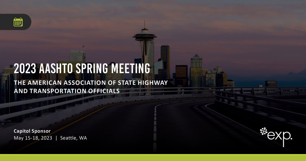 EXP (@exp_global_inc) on Twitter photo To strengthen national #transportation networks with #equitable, #innovative and #resilient solutions, EXP works alongside <a href="/USDOT/">U.S. Department of Transportation</a> leaders and industry partners. Learn about our next steps for stronger transportation networks the 2023 <a href="/aashtospeaks/">AASHTO</a> Spring Meeting. #CapitolSponsor To strengthen national #transportation networks with #equitable, #innovative and #resilient solutions, EXP works alongside <a href="/USDOT/">U.S. Department of Transportation</a> leaders and industry partners. Learn about our next steps for stronger transportation networks the 2023 <a href="/aashtospeaks/">AASHTO</a> Spring Meeting. #CapitolSponsor