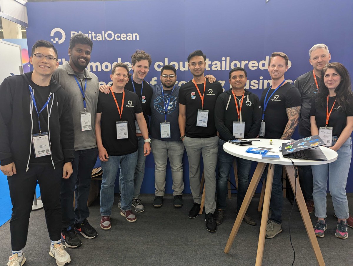 digitalocean's tweet image. 🐬 Our team had a great time meeting and chatting with attendees at the @CEEFrankfurt!

🙏 Thank you to all the attendees for joining our Happy Hour. We had a blast!

💙 We loved the energy in Frankfurt, and excited for the next event!

#CloudExpoEuropeFrankfurt #CEEF23