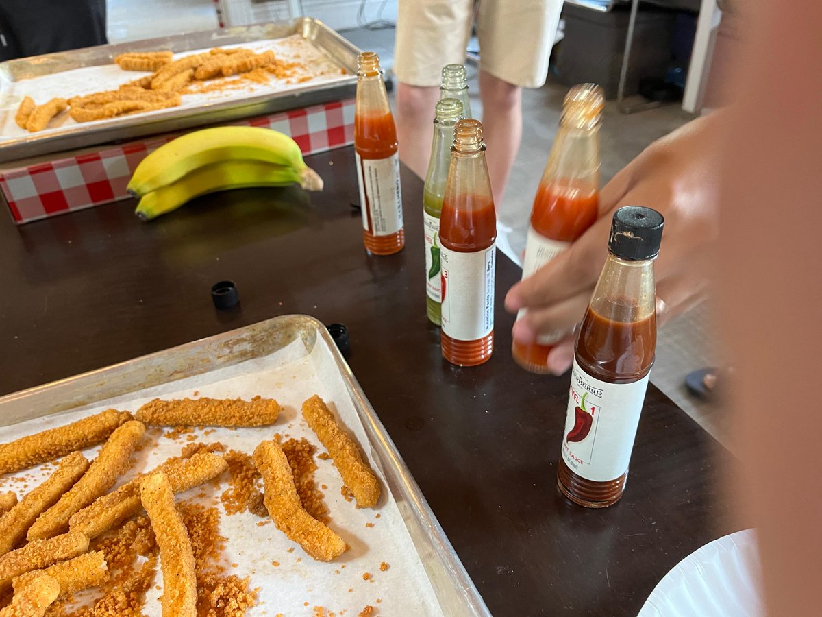WhistleSystems's tweet photo. When culture budgets are put into the hands of employees, cool things can happen. Or, in this case…HOT! 🌶️The Whistle team decided to pool their culture budgets to hold the first ever company hot sauce tasting! #employeeinclusion #inclusionandbelonging #hr #people #workculture https://t.co/4VK7uByCGy