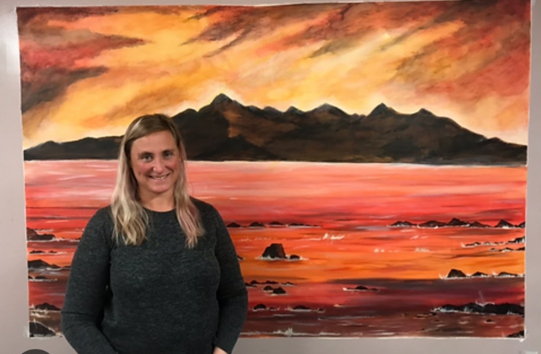 Art by Michelle Harrison.  OF Arran in Scotland.