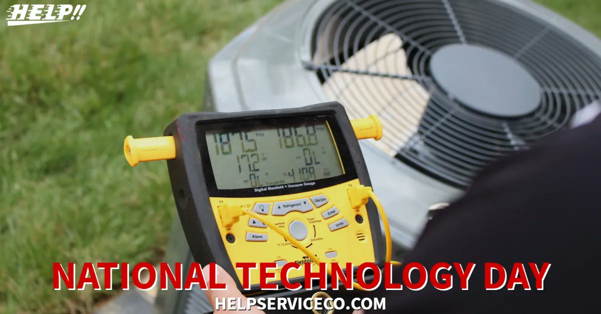 It’s National Technology Day, at HELP we make it our goal to stay current on HVAC technology trends, so you can trust you are always getting the best equipment ! 
helpserviceco.com#HelpServiceCo #HelpAirConditioning 
#HVACIndustry #FixedRightorItsFree
#NationalTechnologyDay