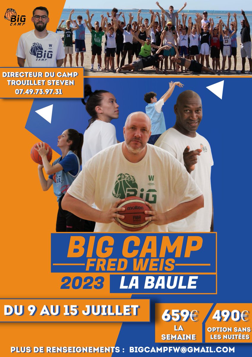 J-58 avant le début du BIG CAMP édition 2023 à la <a href="/VilleLaBaule/">Ville de La Baule-Escoublac</a> ! Il est encore possible de s'inscrire 🙌