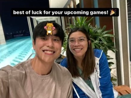 floramirb's tweet photo. #MinLy 😍🥰💃💃💃
#MinFeng of Singapore 🇸🇬
#AlyssaValdez @AlyssaValdez2 of Philippines🇵🇭
#SEAGames2023
Love that's start in Volleyball 🥰💃💃💃 https://t.co/oW31ajYSOR