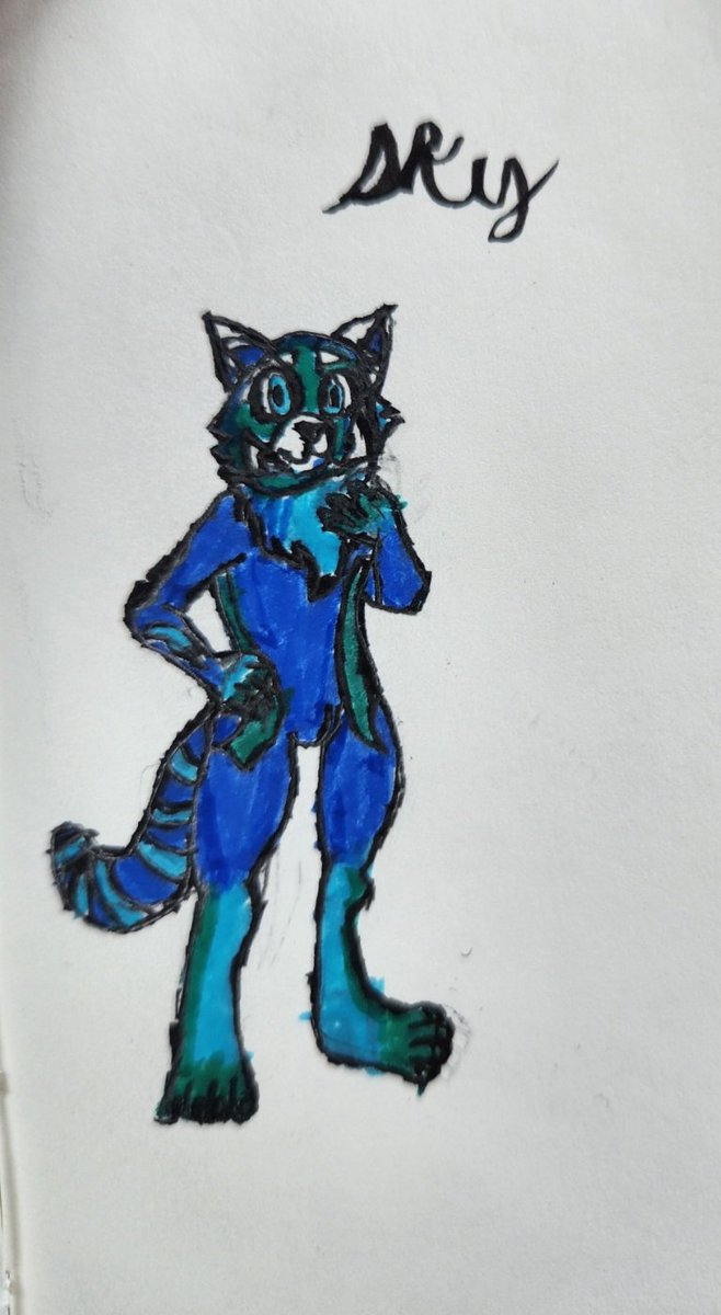 Sky5133's tweet photo. @GoldApolloArt @RenTheProtogen Congrats on 3k, thank you for the opportunity! https://t.co/Yv0jK0zPa1