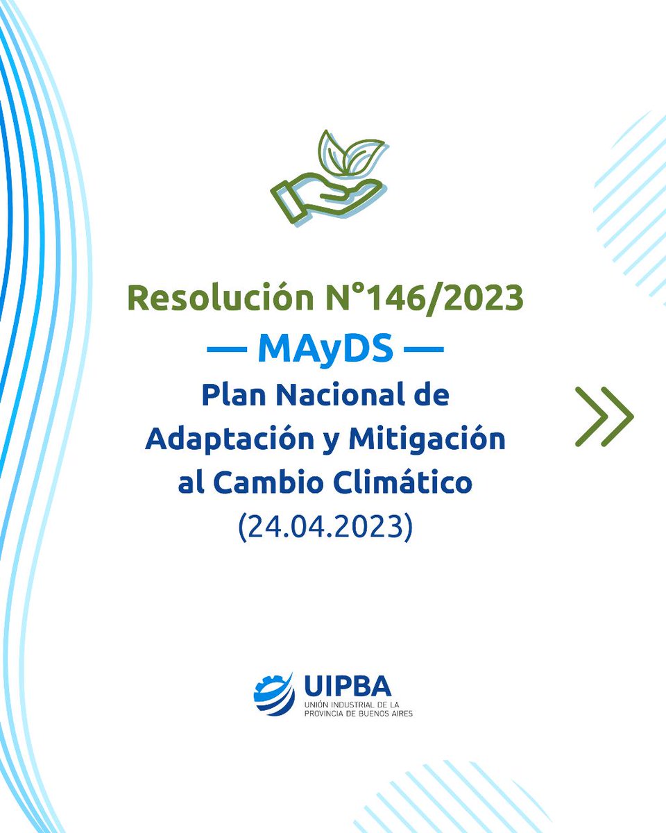 UIPBA (@uipba) on Twitter photo 💪¡Desde UIPBA seguimos trabajando en la agenda vinculada al cuidado de nuestro planeta!
Les compartimos el informe realizado por el Pte. de nuestro Departamento de Ambiente y Sustentabilidad, <a href="/FravegaManuel/">Manuel Frávega</a> , sobre el Plan Nacional de Adaptación y Mitigación al Cambio Climático. 💪¡Desde UIPBA seguimos trabajando en la agenda vinculada al cuidado de nuestro planeta!
Les compartimos el informe realizado por el Pte. de nuestro Departamento de Ambiente y Sustentabilidad, <a href="/FravegaManuel/">Manuel Frávega</a> , sobre el Plan Nacional de Adaptación y Mitigación al Cambio Climático.